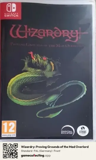 Wizardry: Proving Grounds of the Mad Overlord Nintendo Switch, Germany box front