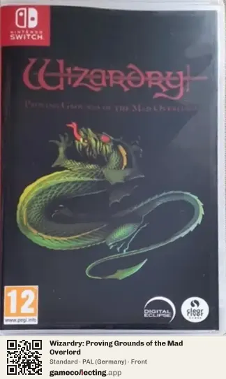 Wizardry: Proving Grounds of the Mad Overlord Nintendo Switch, Germany box front