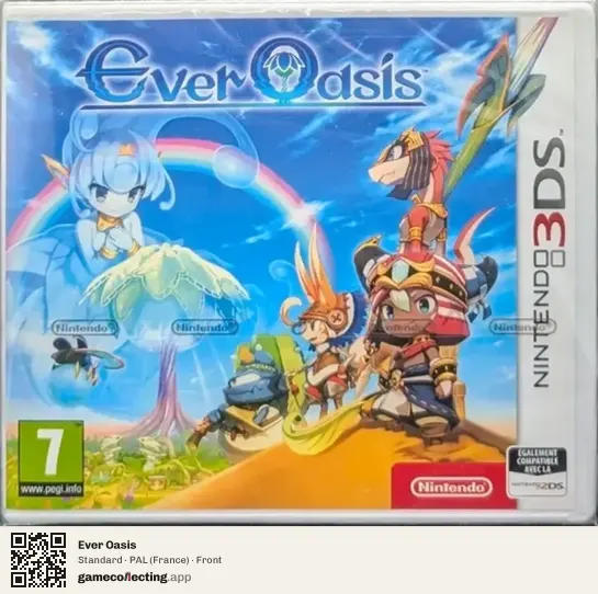 Ever Oasis Nintendo 3DS, France box front