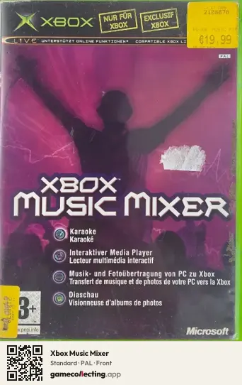 Xbox Music Mixer Xbox, PAL box front