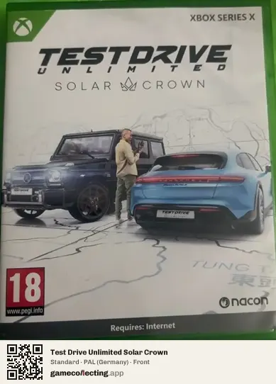 Test Drive Unlimited Solar Crown Xbox Series X, Germany box front
