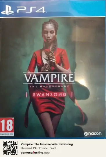Vampire: The Masquerade: Swansong PlayStation 4, France box front