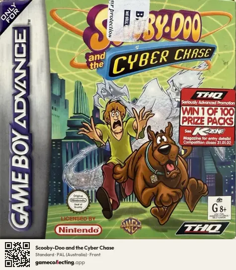 Scooby-Doo and the Cyber Chase Game Boy Advance, Australia box front