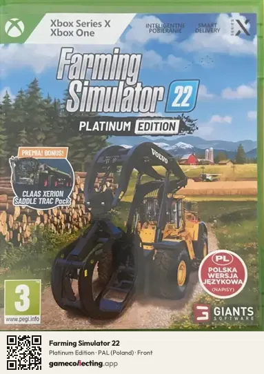 Farming Simulator 22 Xbox Series X, Poland box front