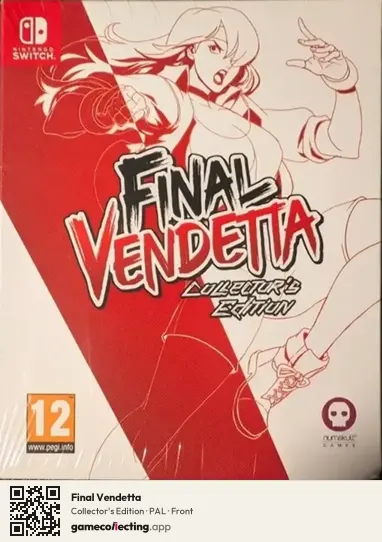 Final Vendetta Nintendo Switch, PAL box front