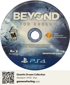 Quantic Dream Collection PlayStation 4, NTSC disc