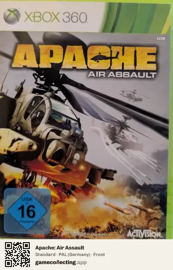 Apache: Air Assault Xbox 360, Germany box front