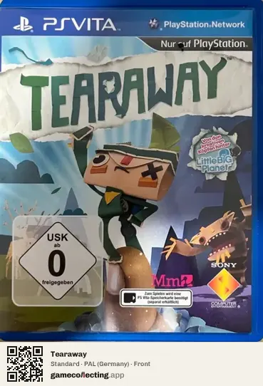 Tearaway PlayStation Vita, Germany box front