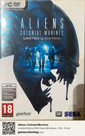 Aliens: Colonial Marines Computer, PAL box front