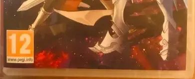 Fate/Extella Link, the PEGI square on its front