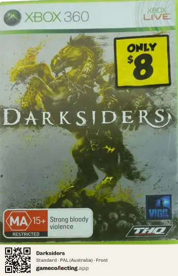 Darksiders Xbox 360, Australia box front
