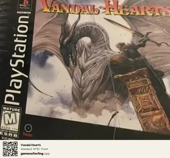 Vandal Hearts PlayStation, NTSC box front