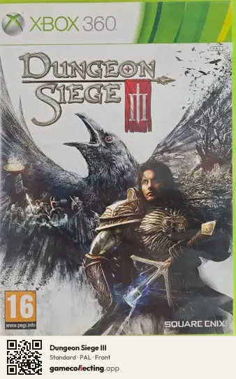 Dungeon Siege III Xbox 360, PAL box front