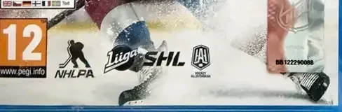 NHL 24, the PEGI square on its front