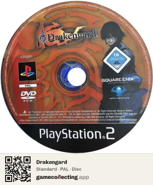 Drakengard PlayStation 2, PAL disc