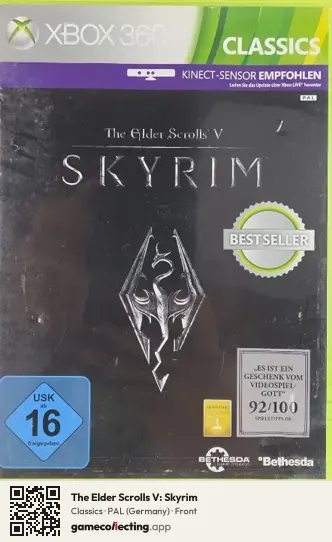 The Elder Scrolls V: Skyrim Xbox 360, Germany box front