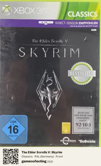 The Elder Scrolls V: Skyrim Xbox 360, Germany box front