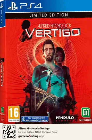 Alfred Hitchcock: Vertigo PlayStation 4, Europe box front