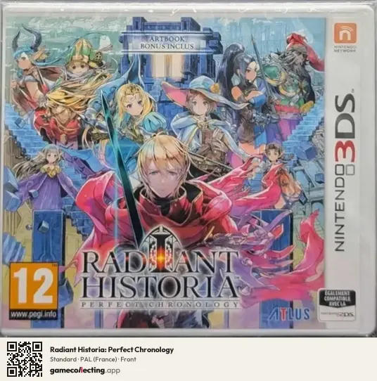 Radiant Historia: Perfect Chronology Nintendo 3DS, France box front