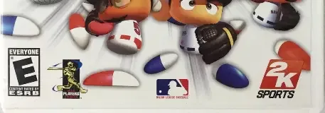 MLB Power Pros 2008, the ESRB box on its front