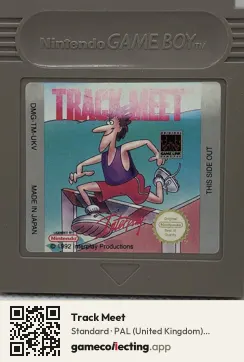 Track Meet Game Boy, PAL cartridge label