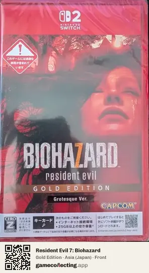 Resident Evil 7: Biohazard Nintendo Switch 2, Japan box front