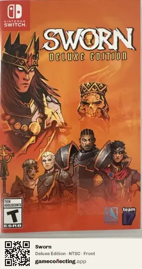 Sworn Nintendo Switch, NTSC box front