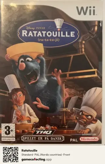 Ratatouille Nintendo Wii, Nordic countries box front