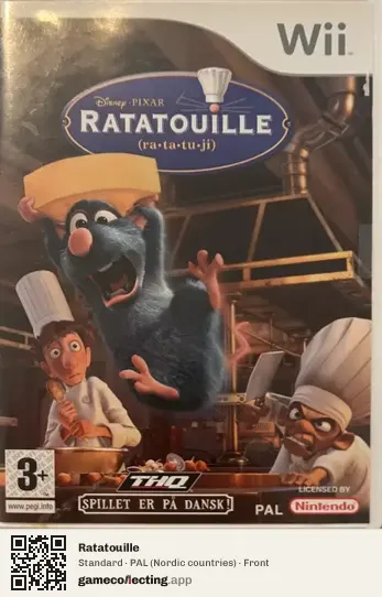 Ratatouille Nintendo Wii, Nordic countries box front