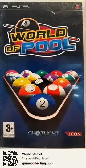 World of Pool PlayStation Portable, PAL box front
