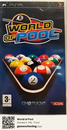 World of Pool PlayStation Portable, PAL box front