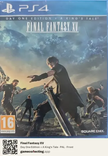 Final Fantasy XV PlayStation 4, PAL box front