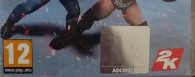 WWE 2K Battlegrounds, the PEGI square on its front