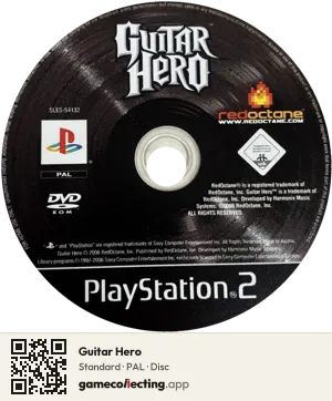 Guitar Hero PlayStation 2, PAL disc