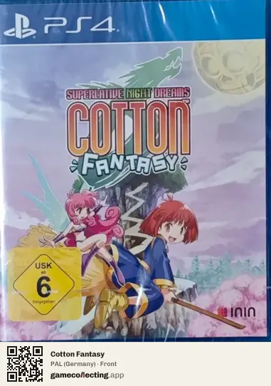 Cotton Fantasy PlayStation 4, Germany box front
