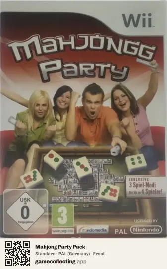 Mahjong Party Pack Nintendo Wii, Germany box front
