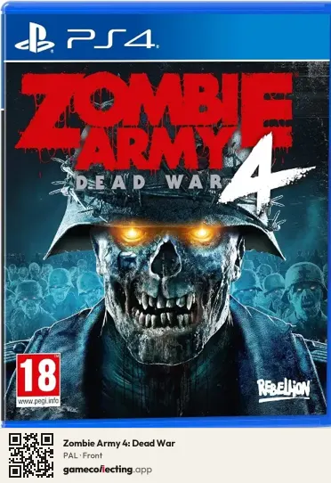 Zombie Army 4: Dead War PlayStation 4, PAL box front