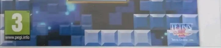Tetris Axis, the PEGI square on its front