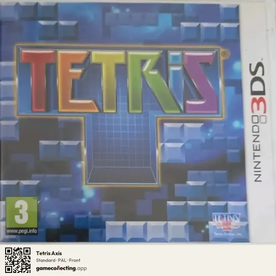 Tetris Axis Nintendo 3DS, PAL box front