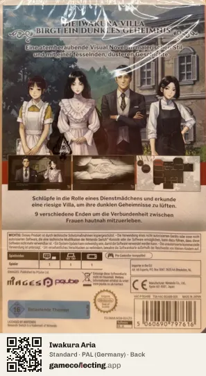 Iwakura Aria Nintendo Switch, Germany box back
