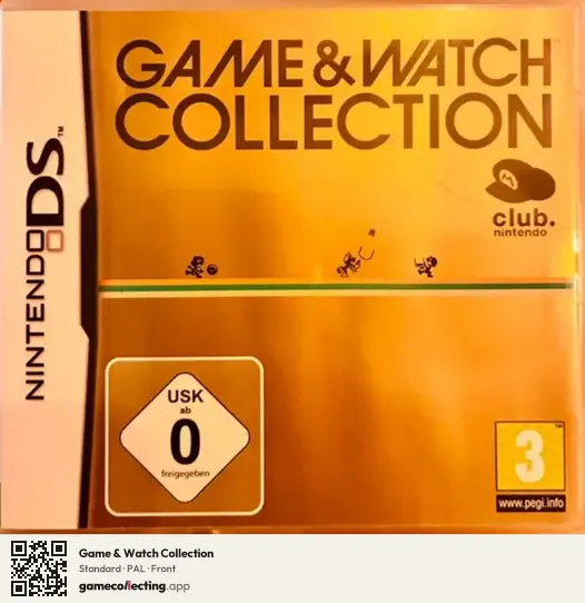 Game & Watch Collection Nintendo DS, PAL box front