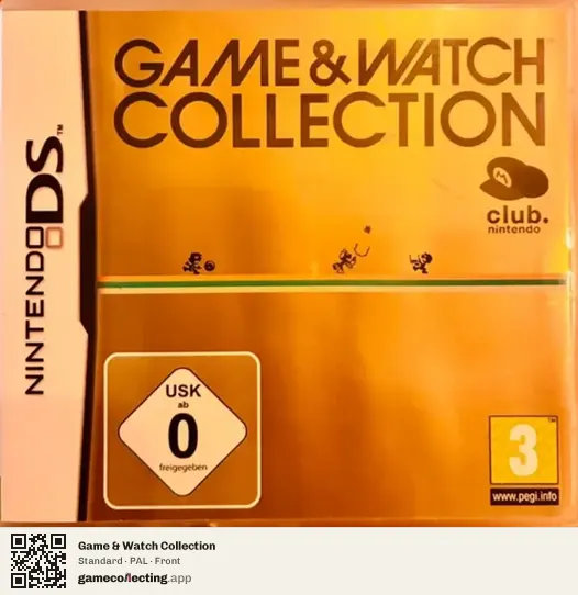 Game & Watch Collection Nintendo DS, PAL box front