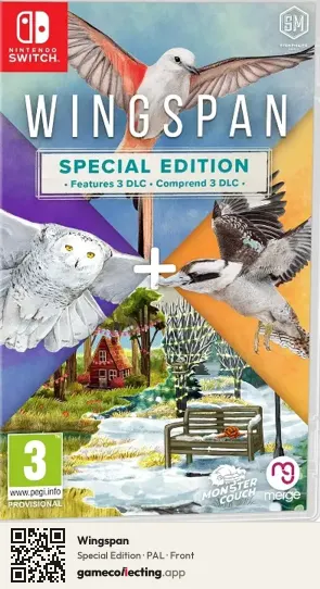Wingspan Nintendo Switch, PAL box front