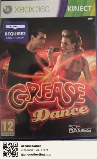 Grease Dance Xbox 360, PAL box front