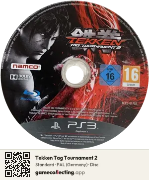 Tekken Tag Tournament 2 PlayStation 3, PAL disc