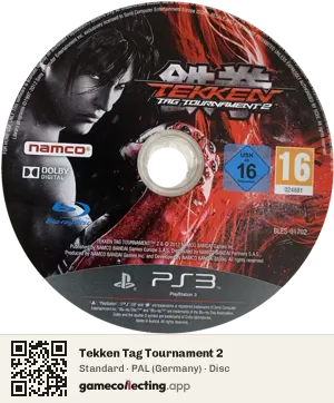 Tekken Tag Tournament 2 PlayStation 3, PAL disc