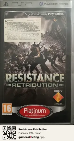 Resistance: Retribution PlayStation Portable, PAL box front