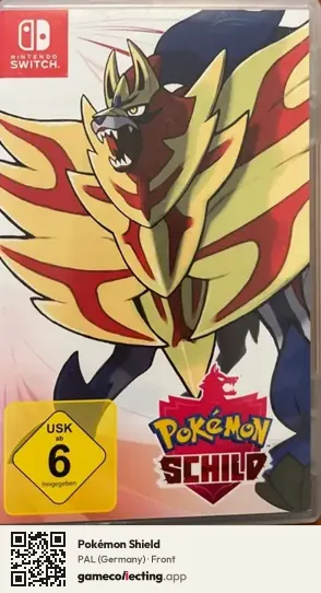 Pokémon Shield Nintendo Switch, Germany box front