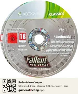Fallout: New Vegas Xbox 360, PAL disc