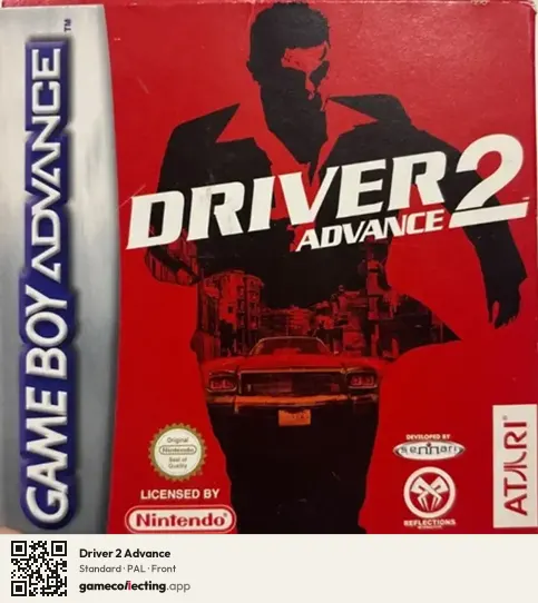 Driver 2 Advance Game Boy Advance, PAL box front